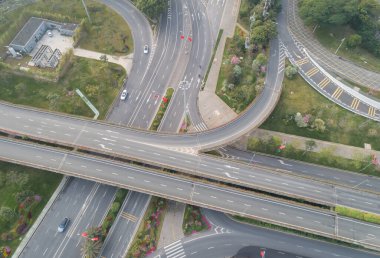 Shenzhen şehrinin havadan manzarası, Çin