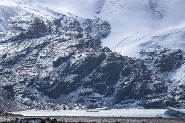 Śnieg Góra Lodowcowa Tybecie Chiny — Zdjęcie stockowe