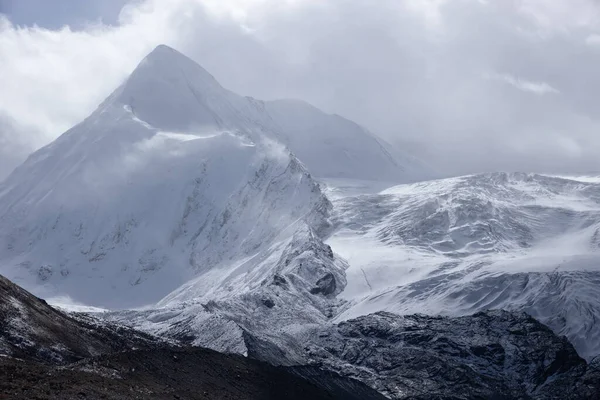 Snö Och Glaciärberg Tibet Kina — Stockfoto