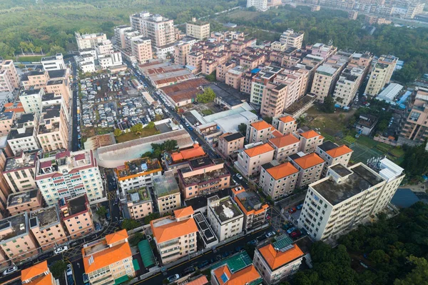 Aerial View Urban Village Landscape Shenzhen City China — Stock Photo, Image