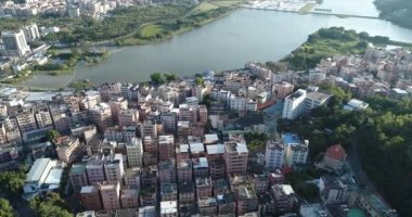 Shenzhen şehrinin havadan görünüşü, Çin