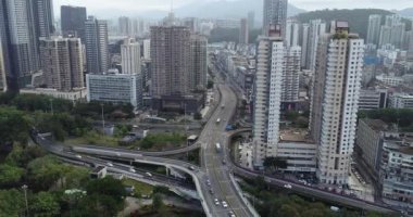 Shenzhen şehrinin havadan görünüşü, Çin