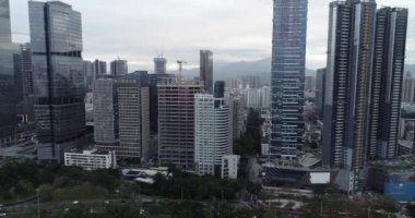 Shenzhen şehrinin havadan görünüşü, Çin