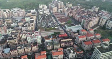 Shenzhen şehrinin havadan görünüşü, Çin