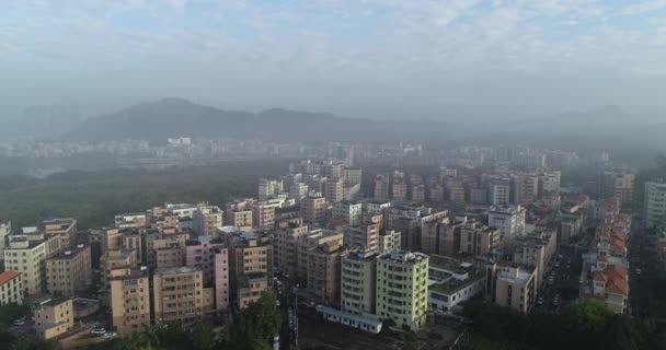 Vista Aérea Ciudad Shenzhen China — Vídeos de Stock