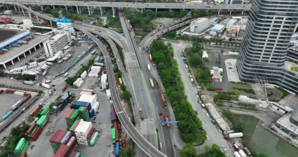 Flygfoto Över Shenzhen Stad Kina — Stockvideo