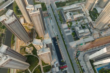 Shenzhen, Çin 'deki hava manzarası