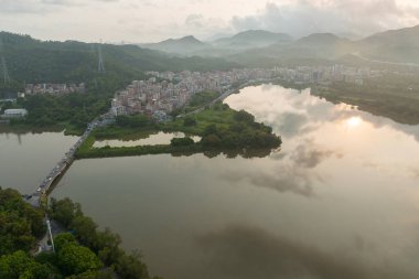 Shenzhen, Çin 'deki hava manzarası