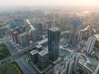 Çin 'de kentleşmenin havadan görünüşü