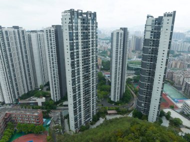 Shenzhen, Çin 'deki hava manzarası