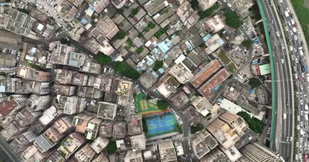 中国深圳风景的空中景观 — 图库视频影像