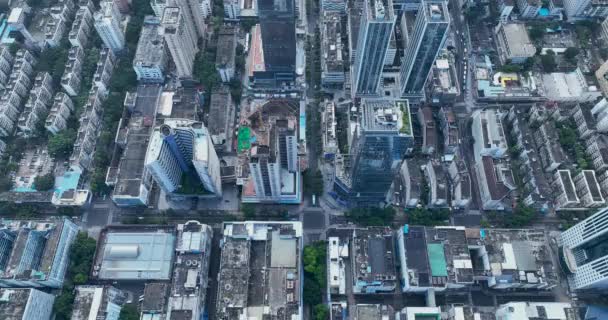 现代城市建筑和摩天大楼的鸟瞰图 — 图库视频影像