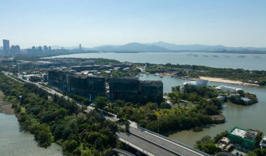 Shenzhen, Çin 'deki hava manzarası