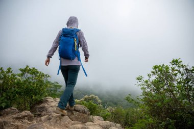 Başarılı yürüyüşçü bahar zirvesinde yürüyor. 