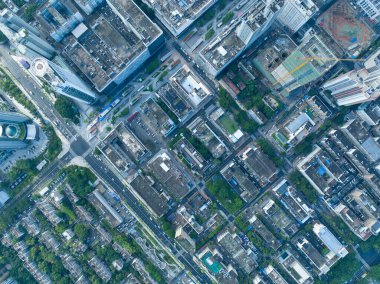 Shenzhen, Çin 'deki hava manzarası