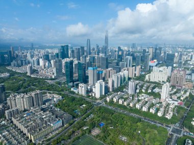 Shenzhen, Çin 'deki hava manzarası