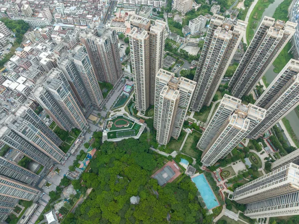 Luchtfoto Van Landschap Shenzhen China — Stockfoto