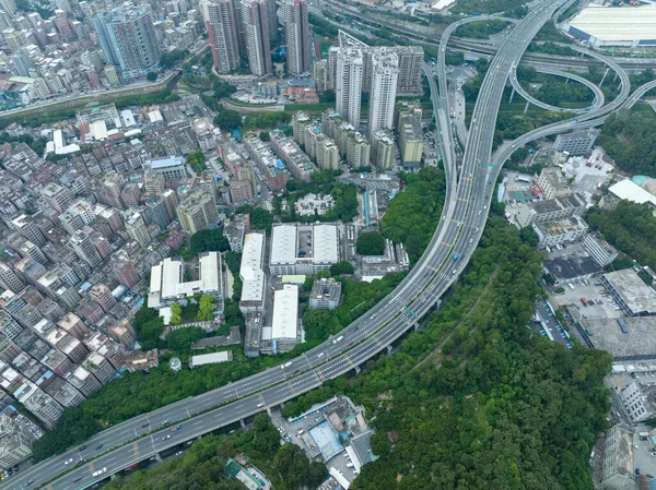 Veduta Aerea Del Paesaggio Nella Città Shenzhen Cina — Foto Stock