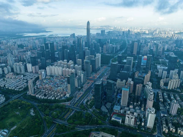 Vista Aérea Del Paisaje Shenzhen China —  Fotos de Stock