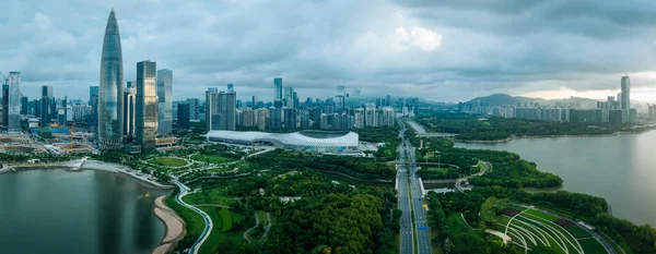 Luftaufnahme Der Landschaft Der Stadt Shenzhen China — Stockfoto