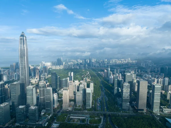 Vista Aérea Del Paisaje Shenzhen China —  Fotos de Stock