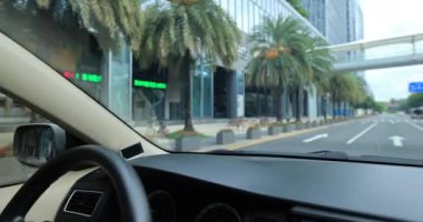 Araba yolda giderken çekilen görüntüler.