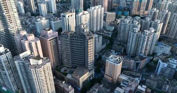 現代のアジアの都市の空中風景 — ストック動画