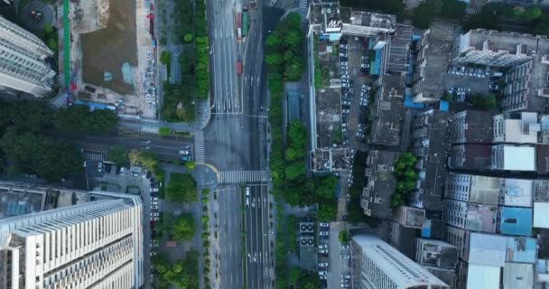 Drone Vista Moderna Cidade Asiática — Vídeo de Stock