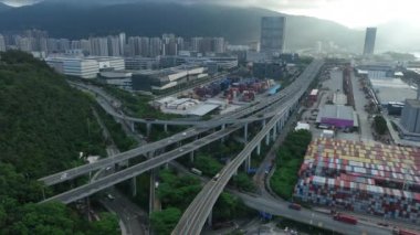 Çin 'in Shenzhen şehrindeki Yantian konteyner terminalinin hava görüntüsü.
