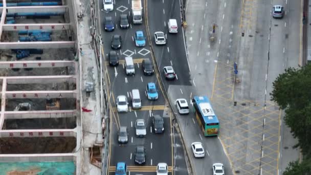 Cars Moving City Street — Stok video
