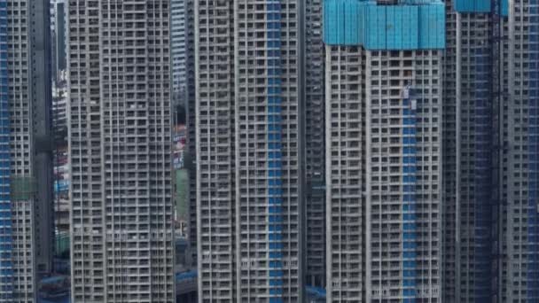 Widok Drone Nowoczesnego Azjatyckiego Miasta — Wideo stockowe