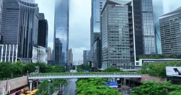 View City Green Gardens Buildings — Stockvideo