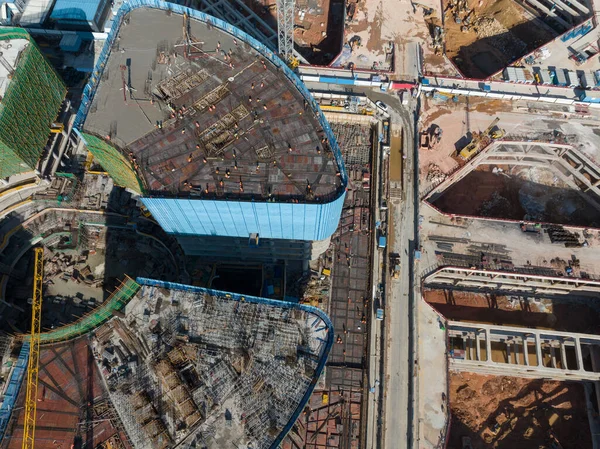 Aerial View Construction Site Shenzhen City China — Stock Photo, Image