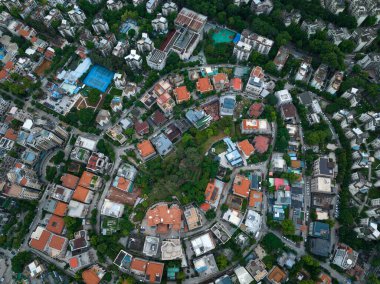 Shenzhen şehrinin havadan manzarası, Çin