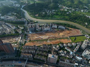 Shenzhen şehrindeki hava manzarası, Çin 