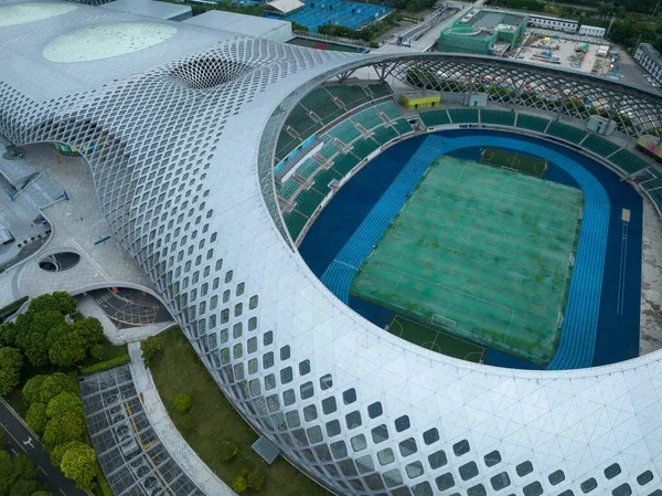 Aerial View Sports Stadium Shenzhen City China — Foto Stock