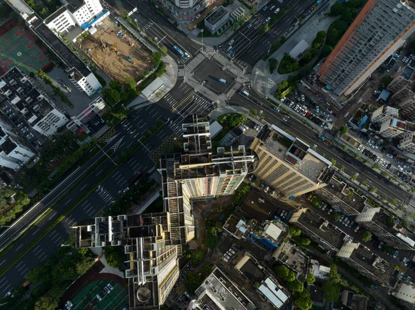 Vista Aérea Del Paisaje Ciudad Shenzhen China — Foto de Stock