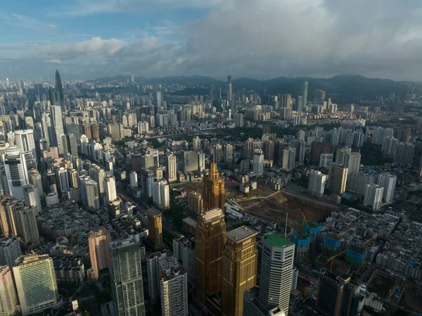 Vista Aérea Paisagem Cidade Shenzhen China — Fotografia de Stock