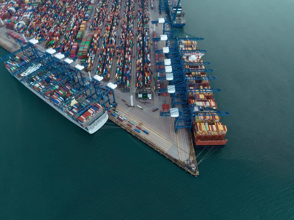 Aerial View Yantian Container Terminal China — Fotografia de Stock