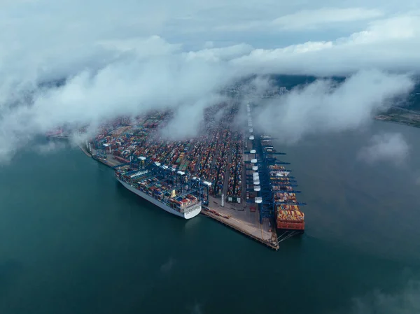 Aerial View Yantian Container Terminal China — Foto de Stock