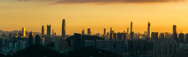 Vue Aérienne Paysage Dans Ville Shenzhen Chine — Photo