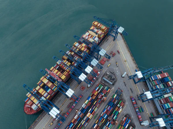 Aerial View Yantian Container Terminal China — Fotografia de Stock