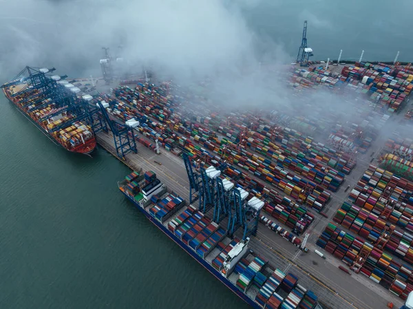 Aerial View Yantian Container Terminal China — Stok fotoğraf