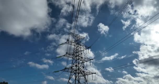 Στενή Άποψη Του Δικτύου Ηλεκτρικής Ενέργειας — Αρχείο Βίντεο