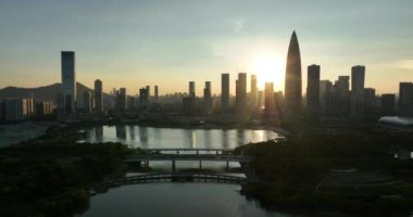 Shenzhen şehrindeki hava manzarası, Çin