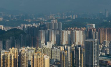 Shenzhen şehrindeki hava manzarası, Çin