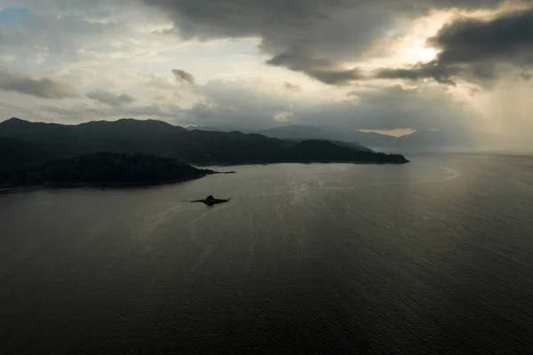 Aerial View Ocean Landscape Morning — Stock Photo, Image