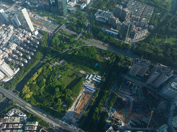 Luftaufnahme Der Landschaft Der Stadt Shenzhen China — Stockfoto