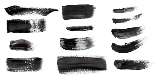 Handmålade Svarta Abstrakta Penseldrag Abstrakt Bakgrund För Black Friday Försäljning — Stockfoto