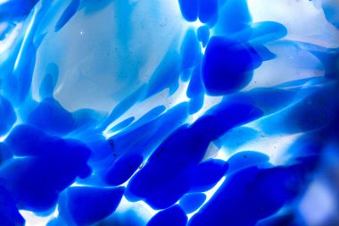 Mavi soyut cam dokular, desenler arka planlar, duvar kağıtları.